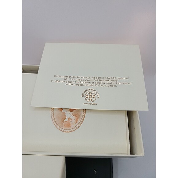 AVON PRESIDENTS CLUB HOLIDAY GIFT STATIONARY Vintage Set Of 25 - Picture 6 of 11